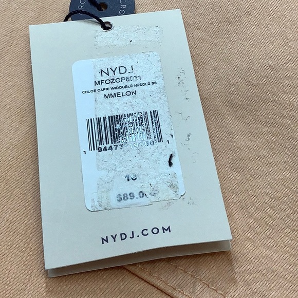 NWT- Nydj - Womens - Zippered Tummy-control Skinny Capri Pants - Picture 8 of 8